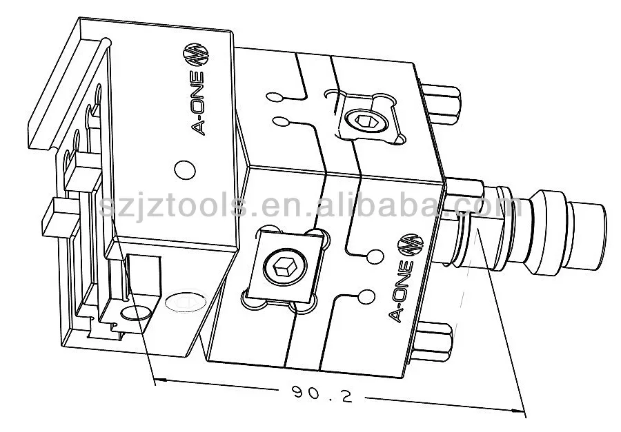 Precision A-one fixture rotatable pendulum vise 0-100 unoset for edm wire cut 3A-200002