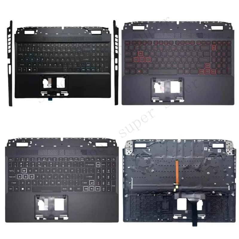 New For Acer Nitro 5 AN515-46 AN515-58 N22C1 Upper Case Palmrest Backlit Keyboard