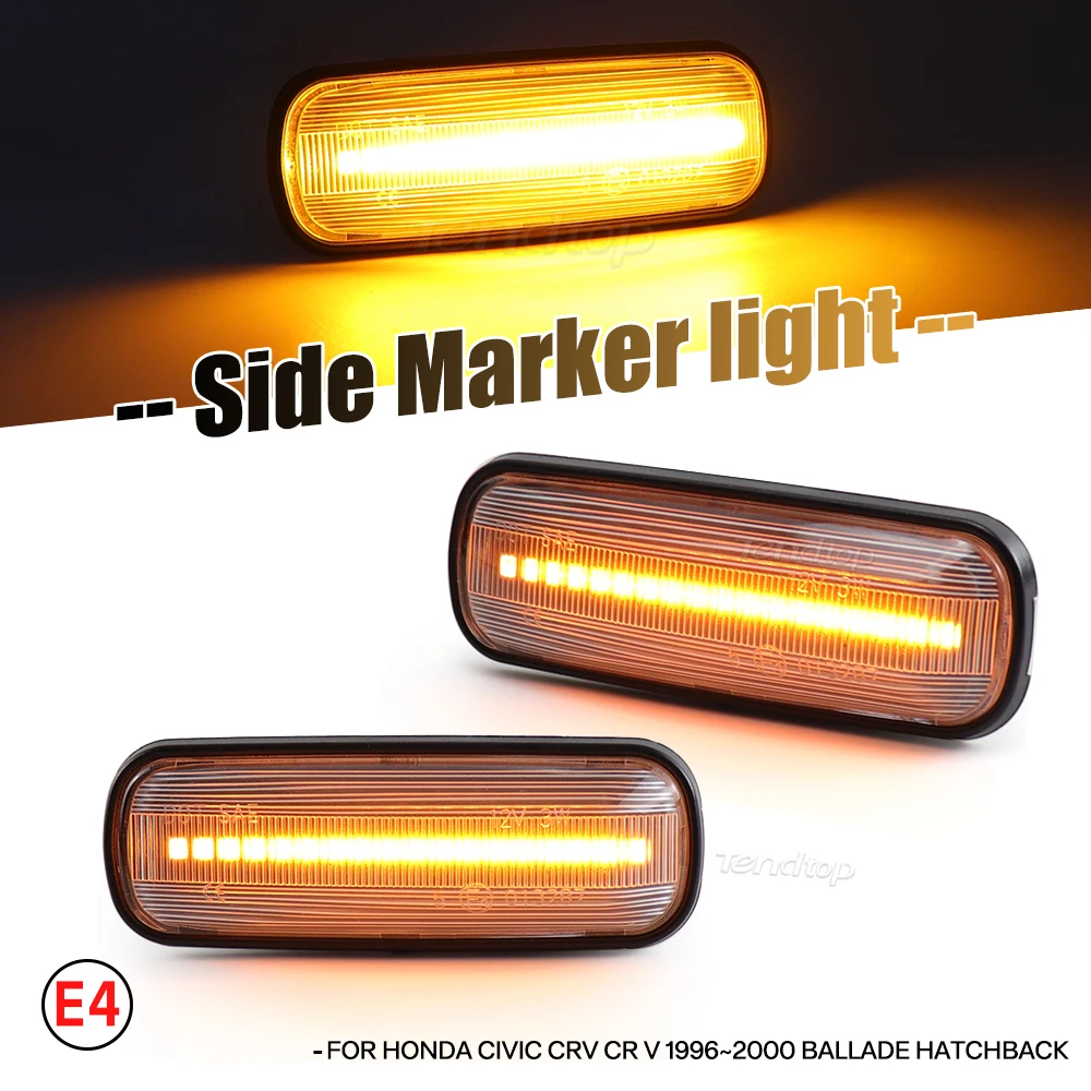 Динамическая мигающая лампочка, боковой маркер поворота для Honda светодиодный Accord Avancier Civic EJ EK EL 2000