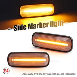 Dynamic Amber LED Turn Signal Side Marker Light For Honda HR-V Accord Avancier Civic EJ EK EL 2000 CR-V Orthia Ballade