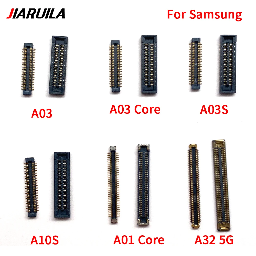 LCD FPC Connector for Samsung, Display Screen on Motherboard, A02S, A01, A03 Core, A03S, A10S, A32, 4G, 5G