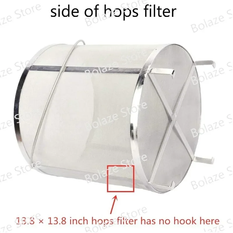 Micro Mesh Filter Basket,300 Micron Homebrew Beer Brew Filter Stainless Steel Beer Bucket