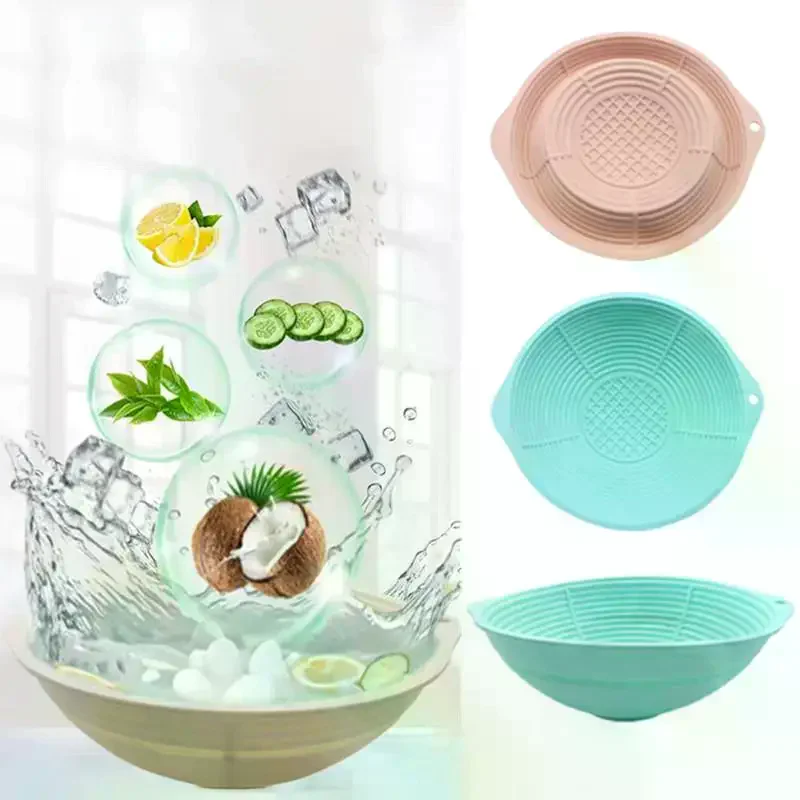 フェイシャル用ポータブルフェイスアイスバスボウル、折りたたみ式アイスフェイシャル洗面器、フェイシャルスキンケアツール、家庭旅行用