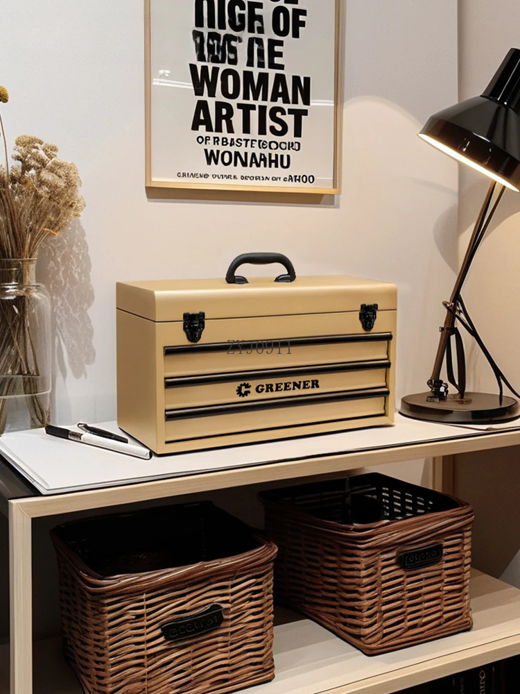 صندوق تخزين صندوق تخزين أمريكي صندوق تخزين أدوات معدني متعدد الطبقات