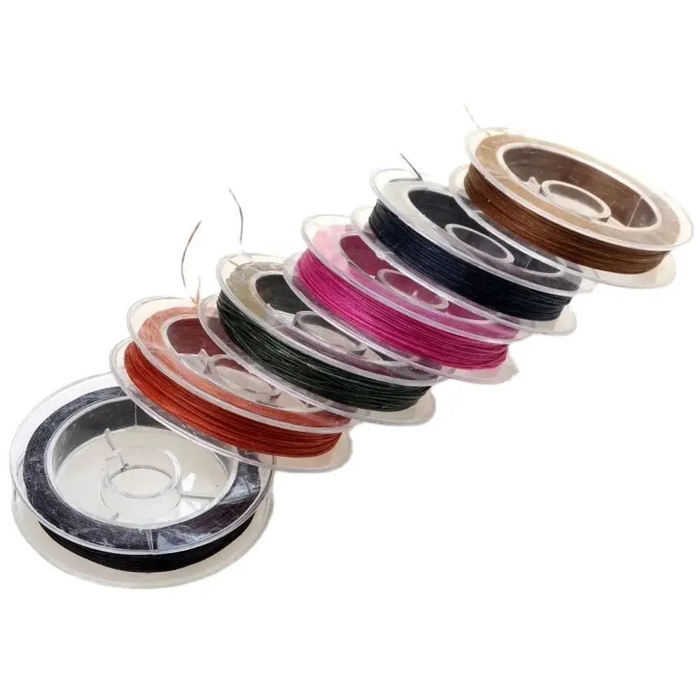 0.3MM 20M/Roll Colored Round Wax Thread DIY Hand Sewn Luggage/Wallet/Woven Bracelet/Necklace And Other Decorations