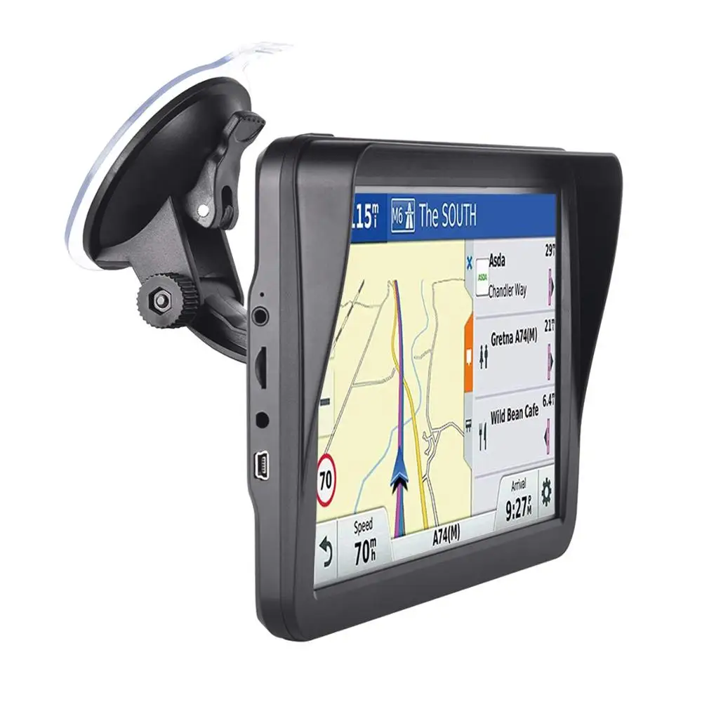 new9 Inch Big Screen Car Truck GPS Navigation Wince 6.0 256M 8GB BT AVIN Hands-free FM Transmitter Europe Maps 2021