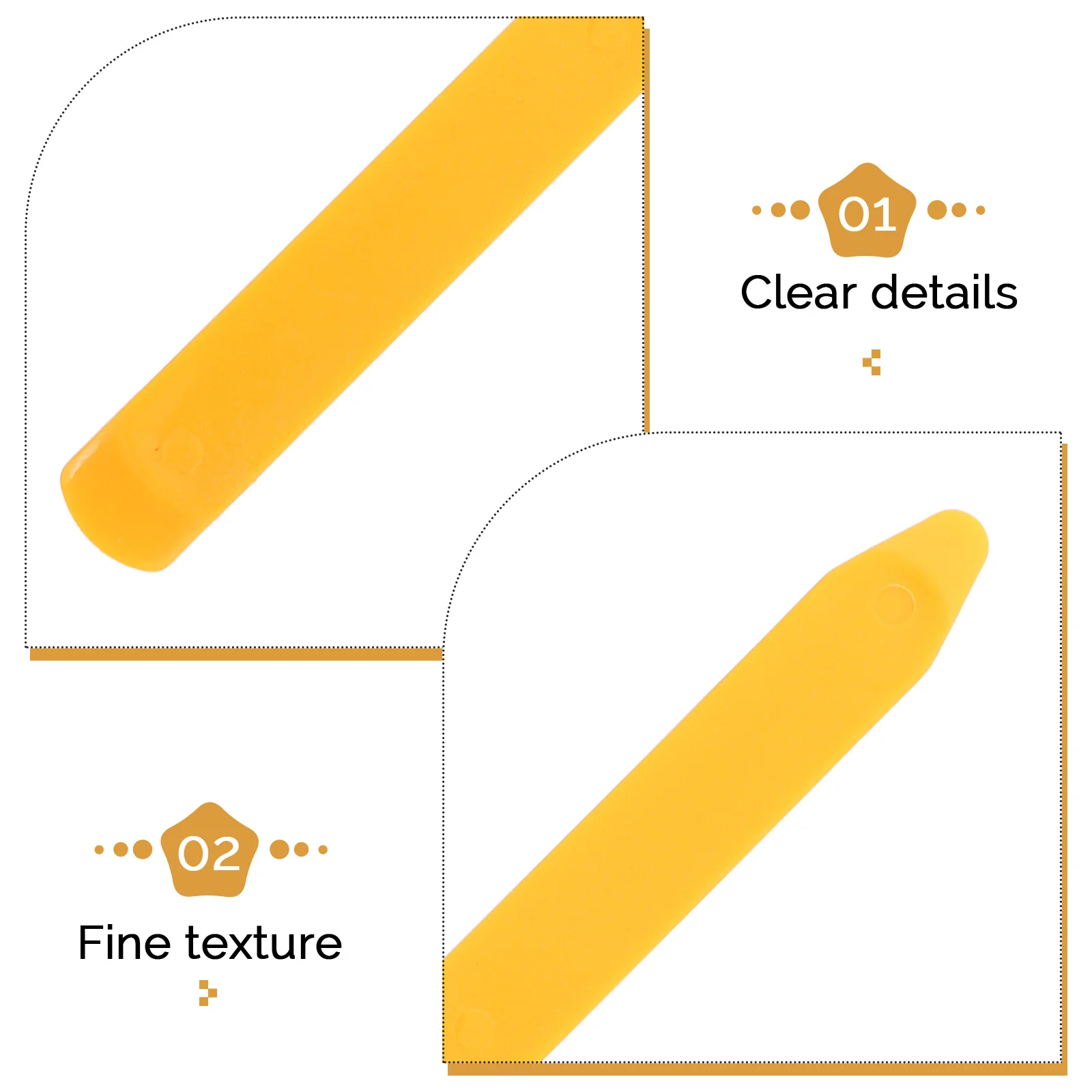 

20pcs Plastic Scraper Caulk Finishing Tool Ceramic Tile Grout Sealing Smoothing Bath Sink Edge Reusable Durable Yellow Manual