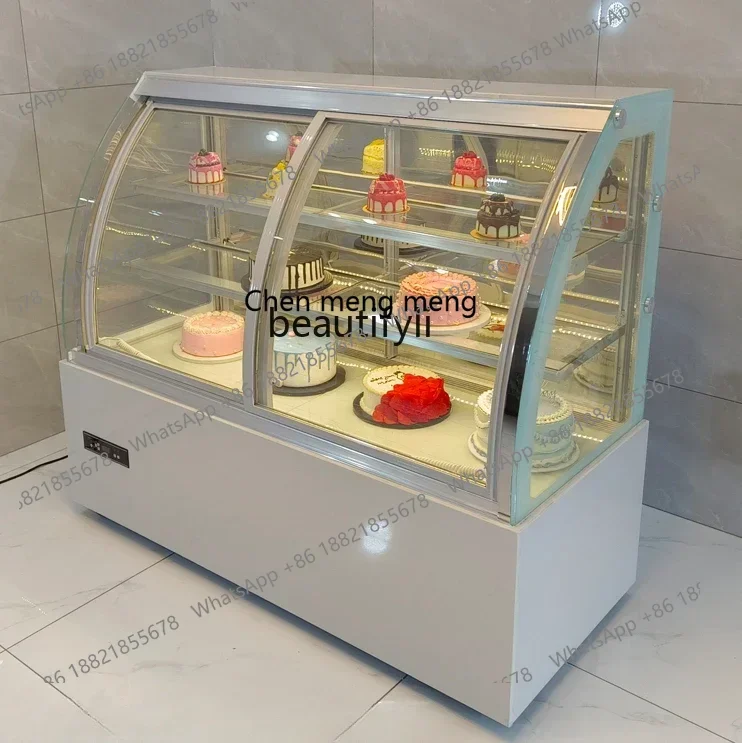 cc182R Refrigerated display cabinet small commercial pastry mousse dessert fruit cooked food air-cooled fresh-keeping freezer