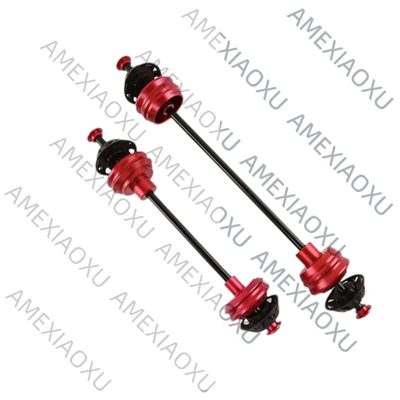 AMEXIAOXU 2X Motorcycle Modified Front Rear Wheel Rod Axle Kit Front Rear Wheel Rod Axle Kit Anti-Fall Block