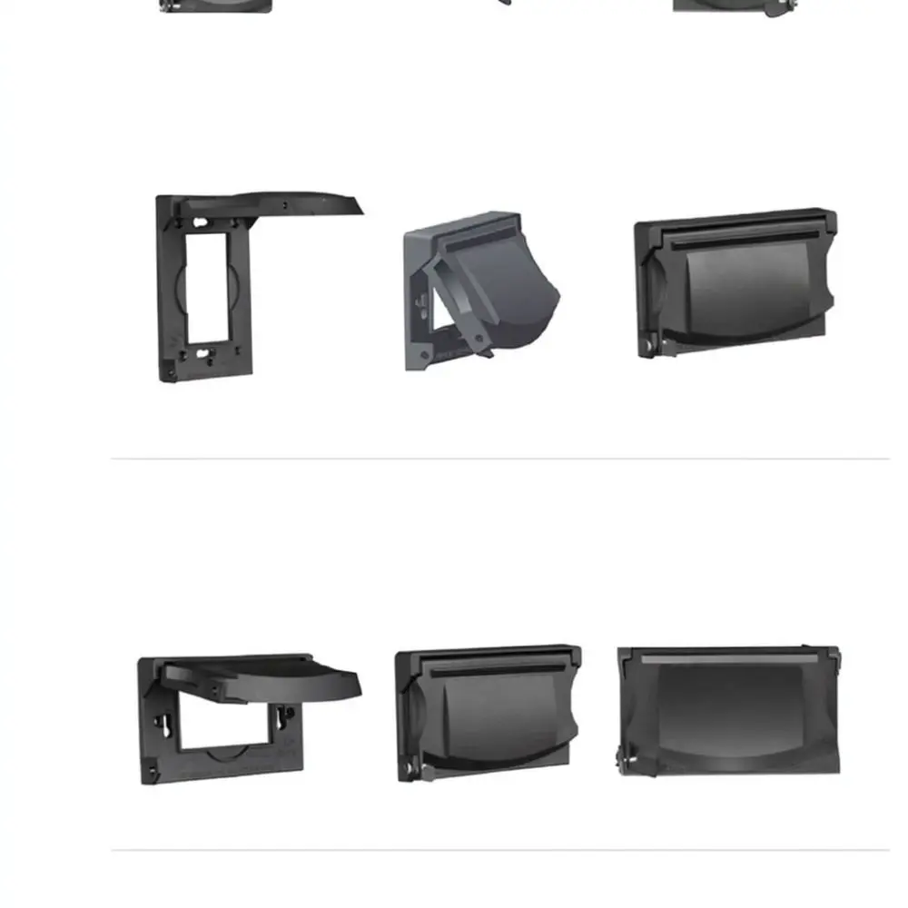 US Wall Switch Protective Waterproof Cover Black Flip Plate For Electrical Outlet Guard Housing Safety Utility Accessory