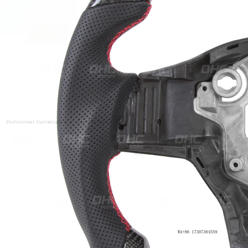 Suitable for Tesla Model Y overseas version carbon fiber steering wheel car upgrade modification