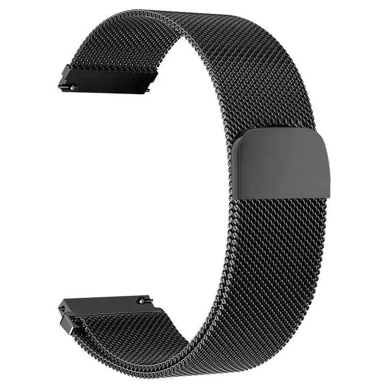 Roestvrij stalen Milanese bandretour magnetische armband 16 mm/18 mm/20 mm/22 mm vervangende riem