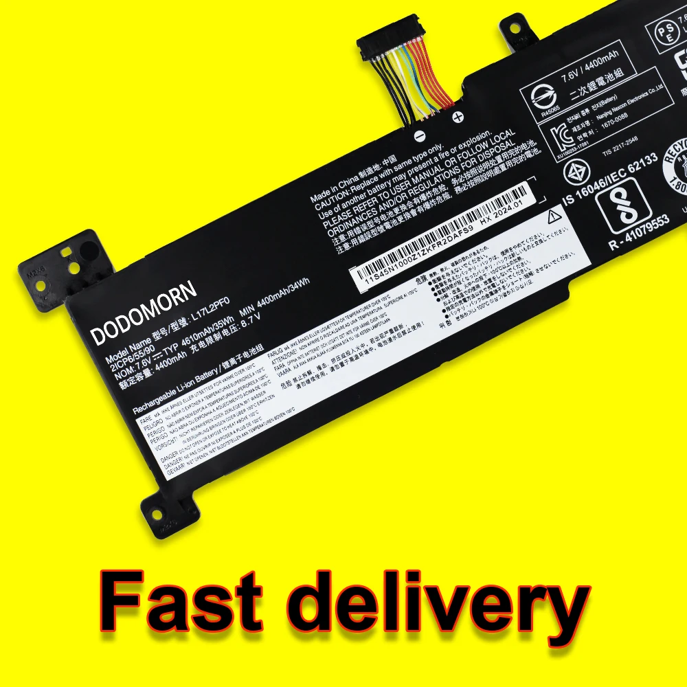 Imagem -05 - Bateria do Portátil para Lenovo Ideapad 330g 330 15arr 33015icn L17l2pf0 L17m2pf1 L17m2pf2 5b10q62138 5b10q62139 7.6v 35wh L17m2pf0