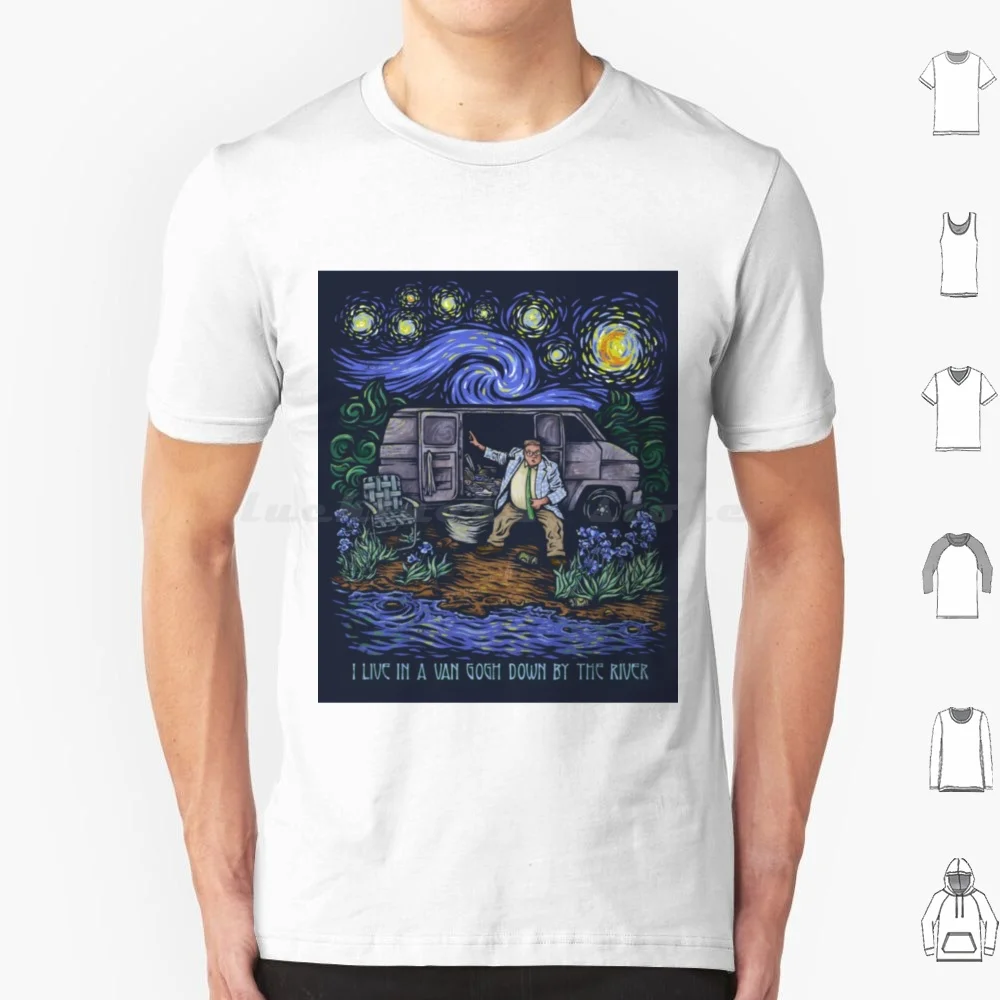 تي شيرت I Live In A Van مقاس كبير 100% قطن فان #1