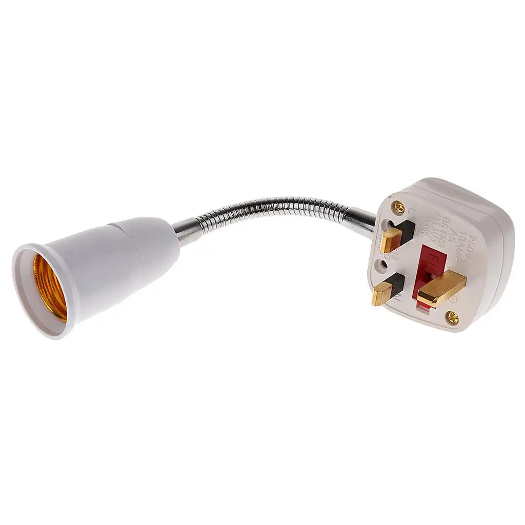 

E27 Screw Bulb Holder Socket with On/Off Switch 360° Direction 13A-UK Plug