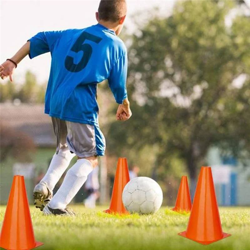 

AEF6-15Pcs 9 Inch Sports Cones Soccer Training Cones For Soccer Basketball Training Indoor Outdoor Activities