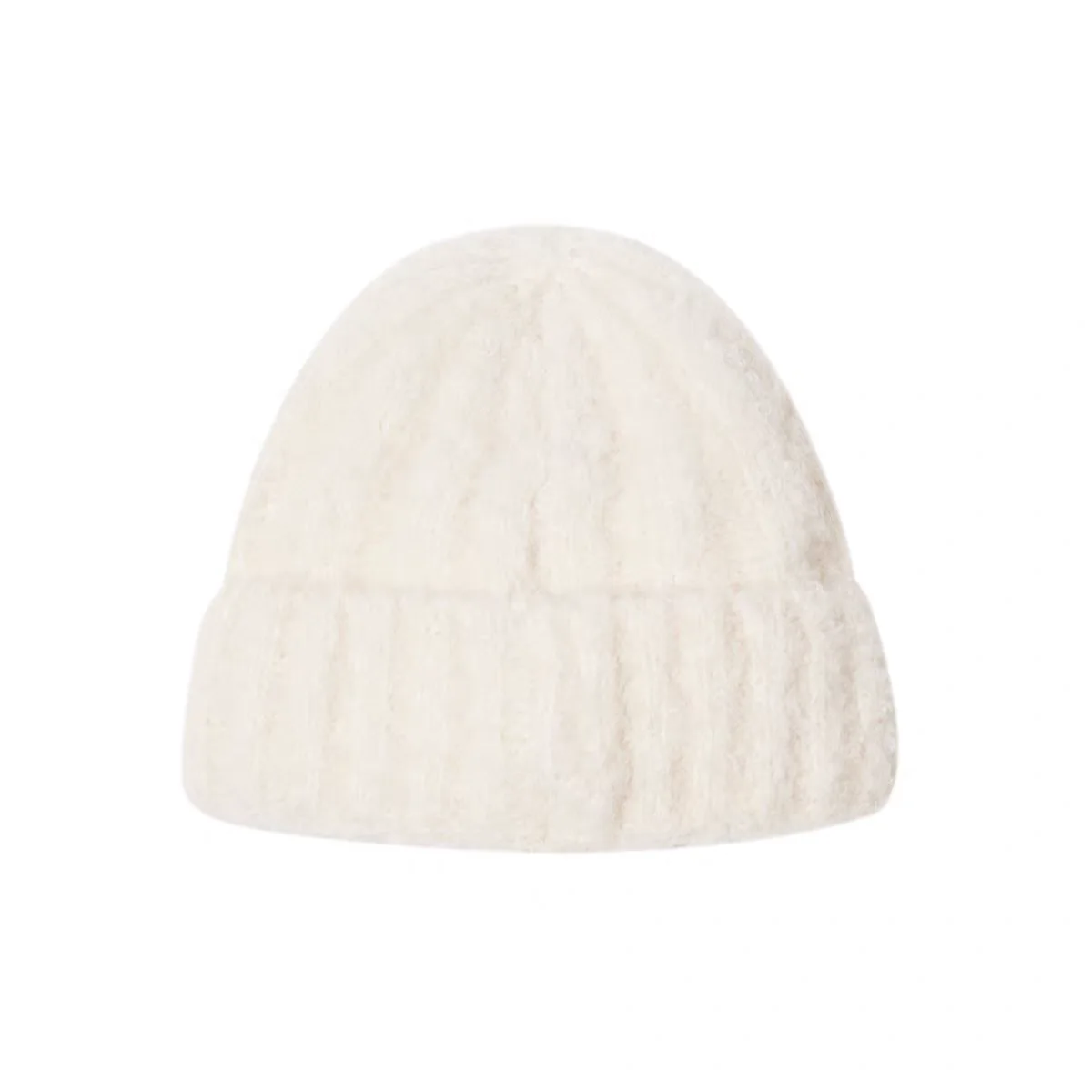 Wool Bobble Hat Winter Warm Super Soft Slouchy Beanie for Women