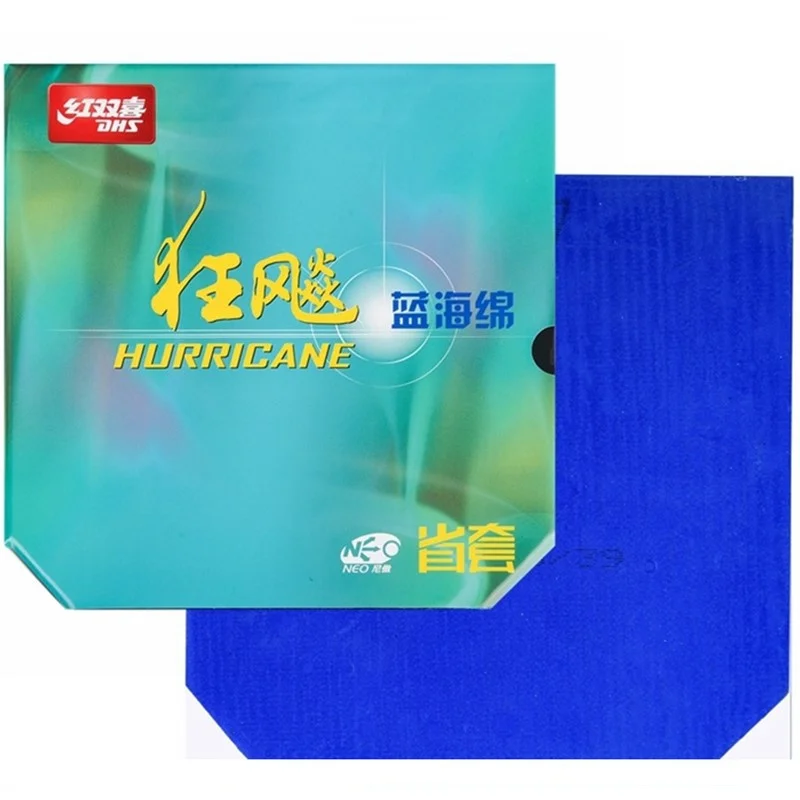 DHS Hurricane 3 NEO Provincial Orange Sponge Hurricane 3 NEO Provincial Blue Sponge Table Tennis Rubber DHS Ping Pong Sponge