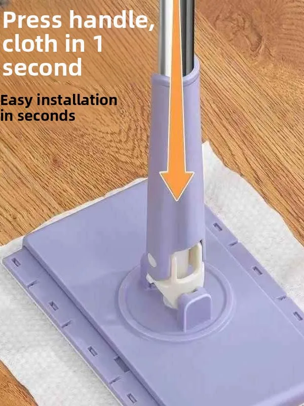 Auatic Pring Asciugamano per rimozione olio Mop No Dir Ha Upaded 95 cm Lungo viso Waing Asciugamano Mop Materiale in fibra ultrafine