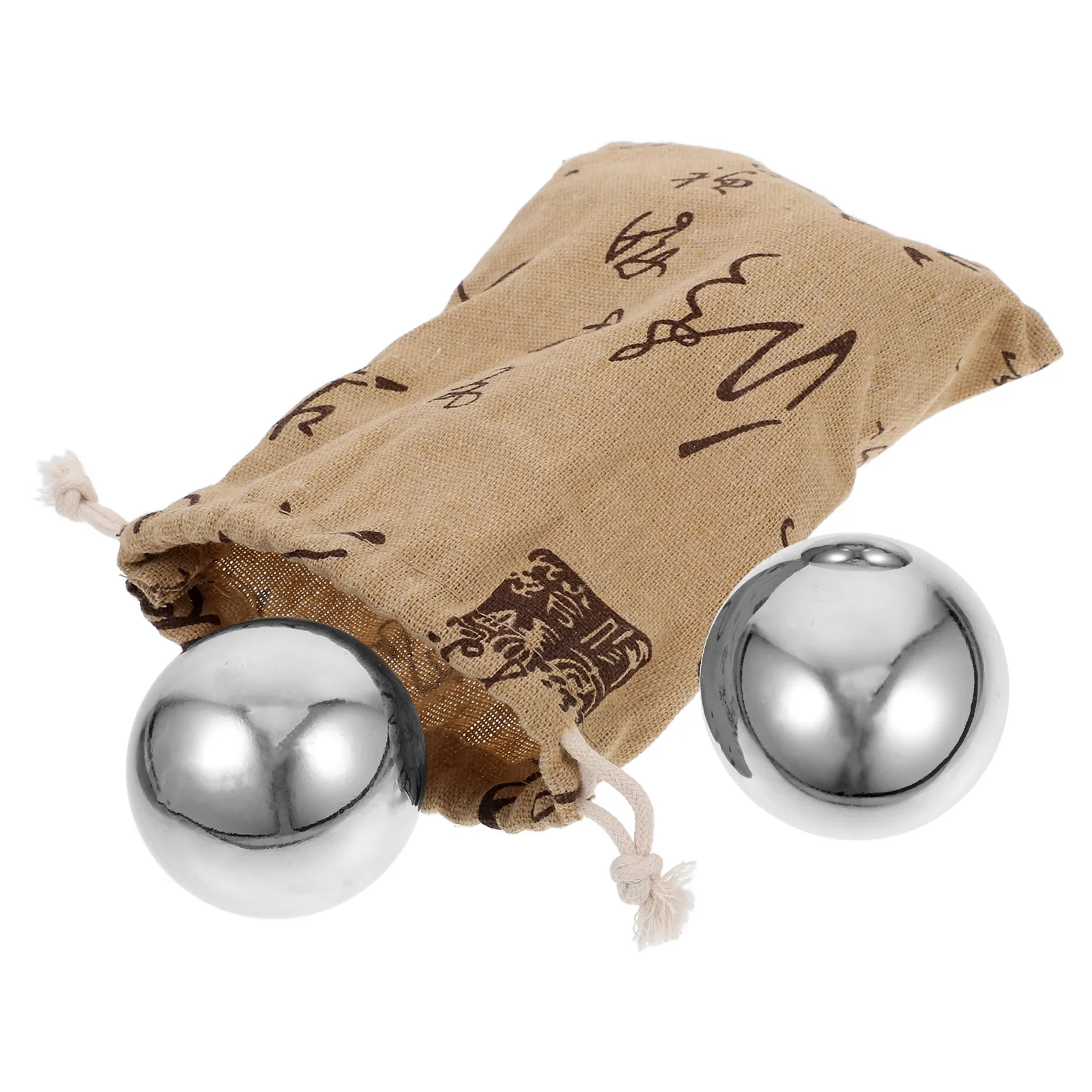 

1Set Smooth Stainless Steel Handball Practical Massaging Balls for Elderly Fitness and Stress Relief Chinese Hand Balls