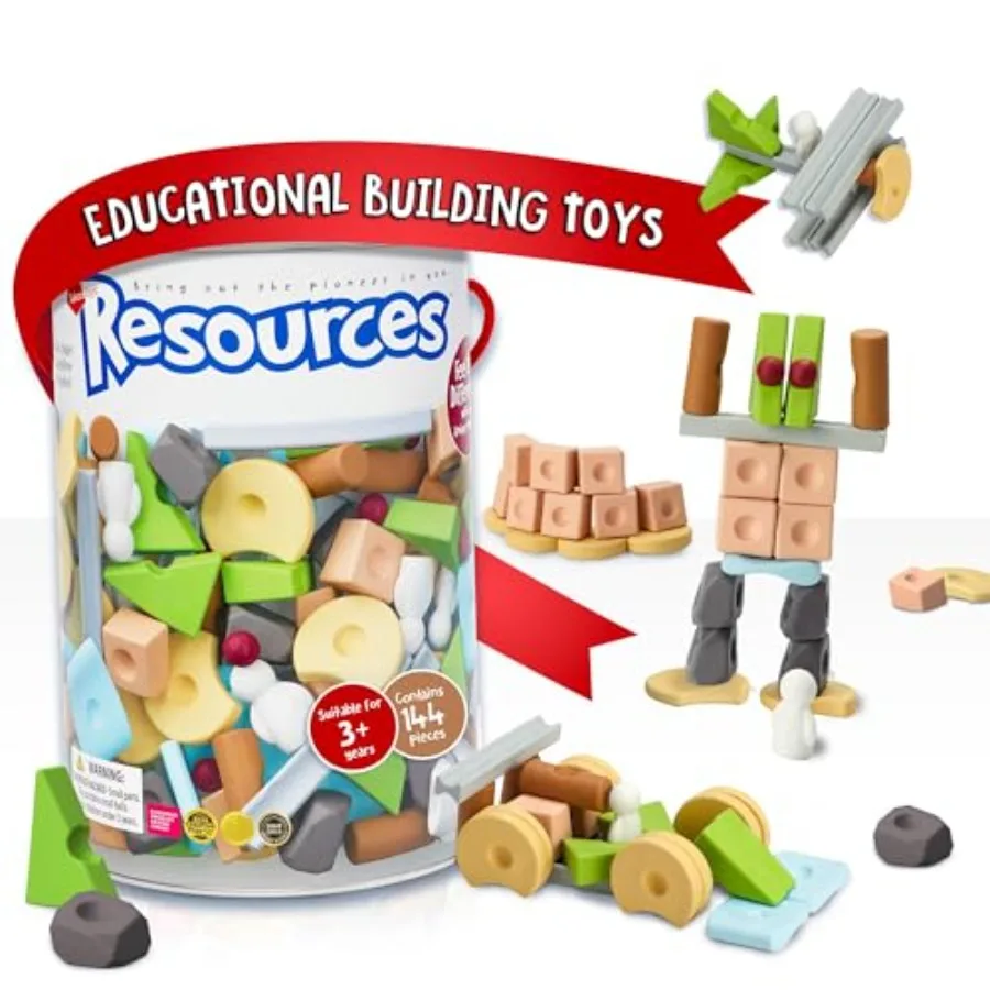 

Nature-Inspired Unique Reggio Emilia Learning Toys, Preschool Resources for Fine Motor Skills, Educational Building Blocks for K