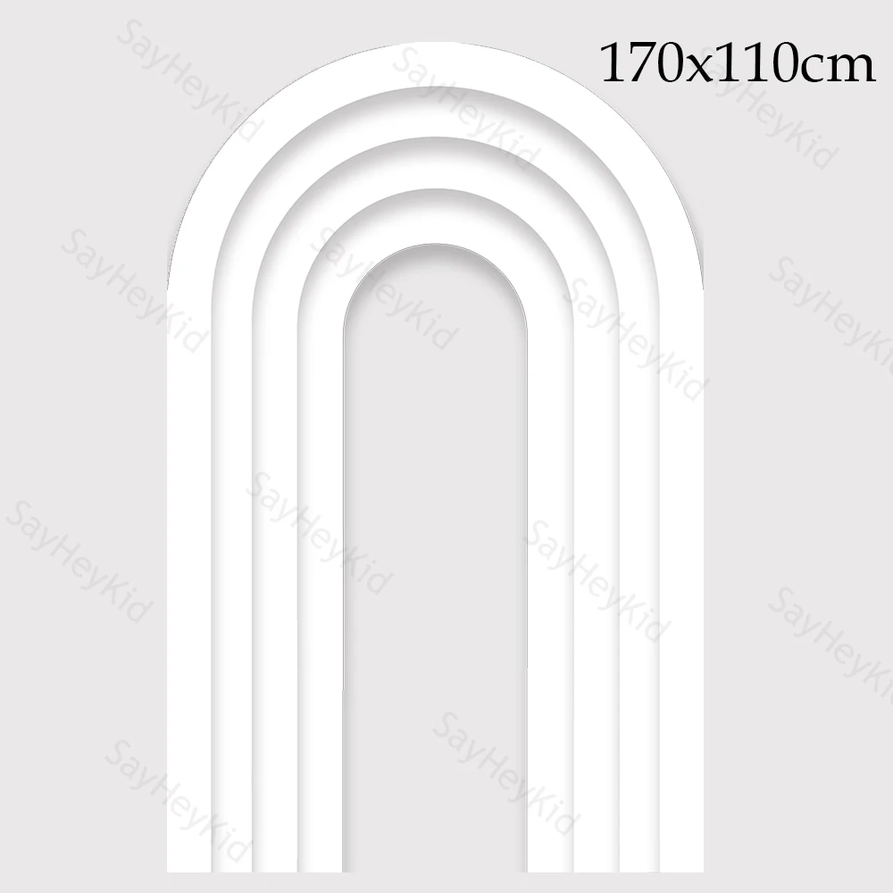 67 inch grote boog kartonnen uitsparingen kleurrijke gradiënt achtergrond voor baby shower verjaardag bruiloft decor uitsparingen foto prop