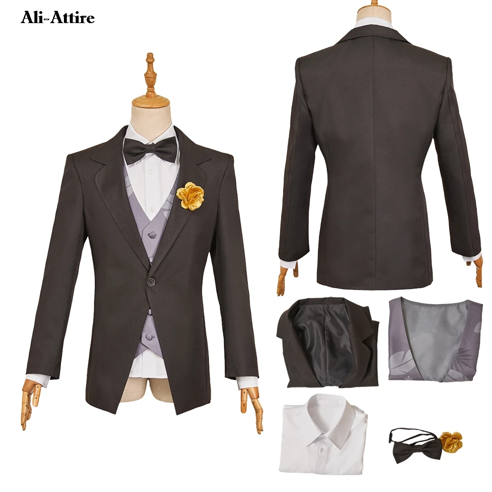 

Cartoon Zoo Cosplay Nick Wilde Clothes Top Shirt Party Disguise For Men Adult Roleplay Halloween Costume Carnival Outfits Suit