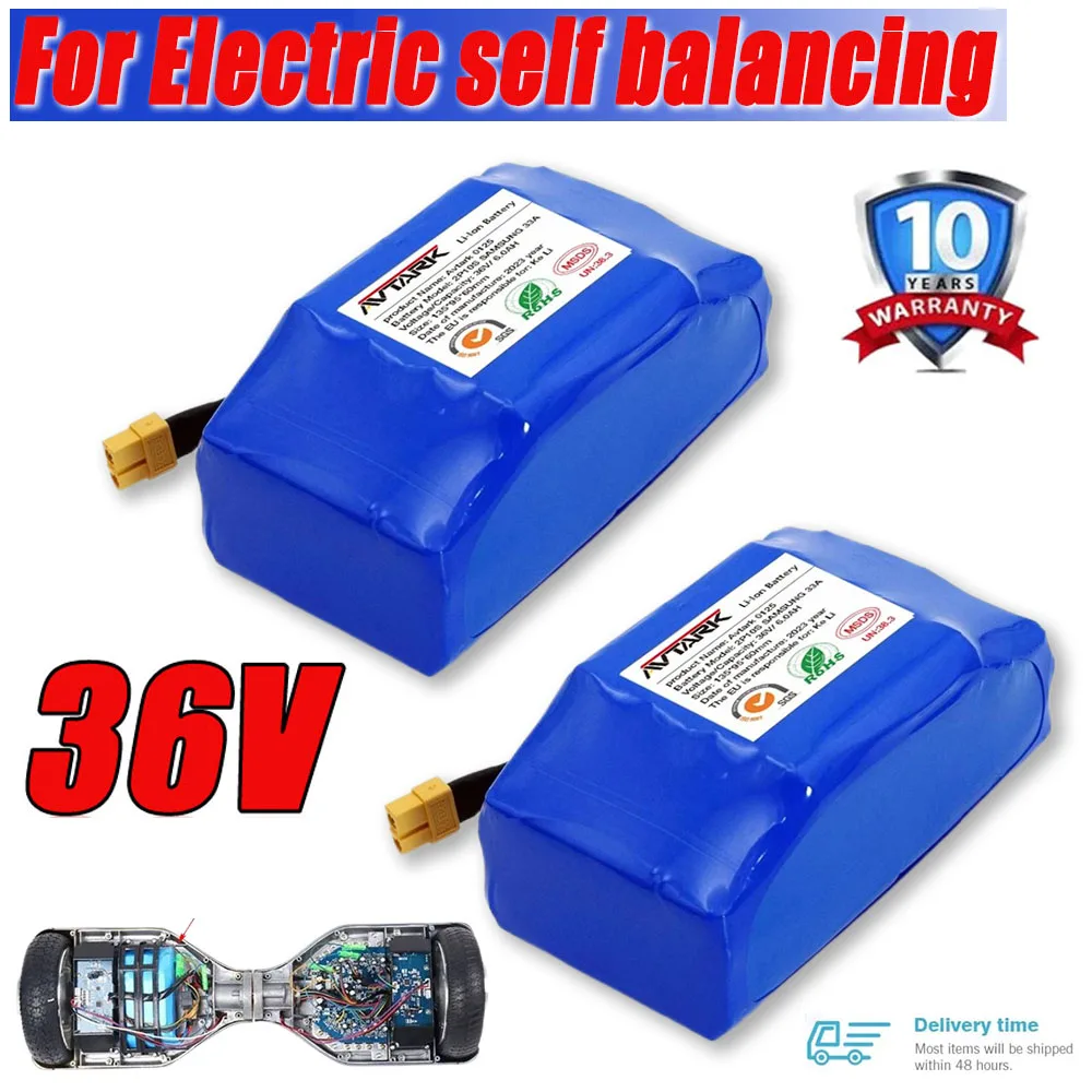 

100% New lithium battery 36v 4.4ah 10s2p 36v battery 4400mAh lithium ion pack 42V 4400mah scooter twist car battery