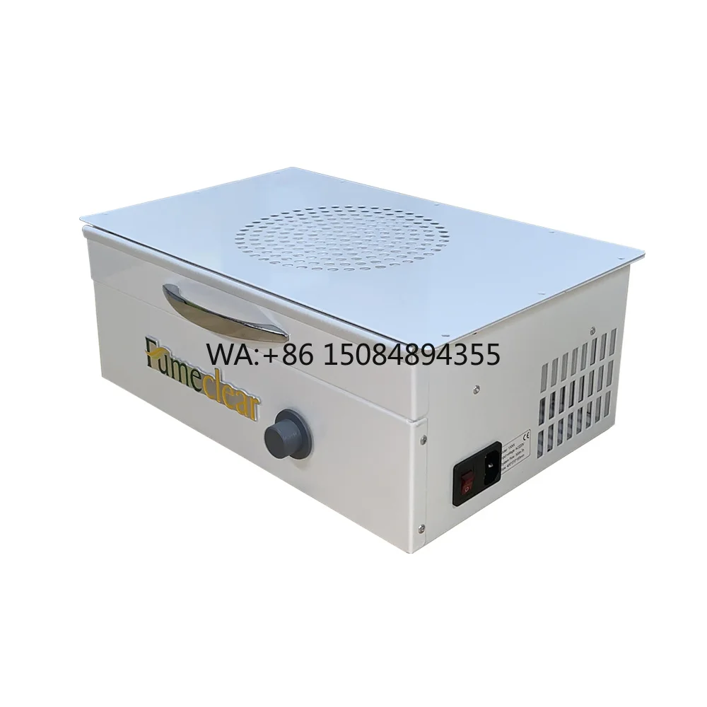 Beauty Salon Table Built-in Nail Dust Collector with Reusable Filter Portable Vacuum Cleaner for Nail Polishing Low Noise Home