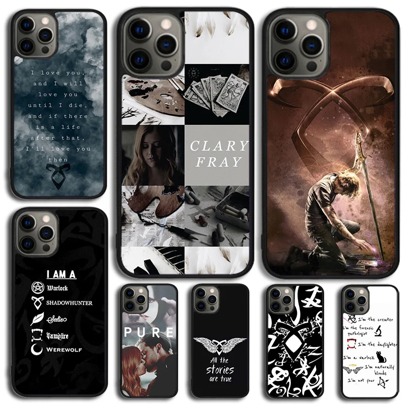 Shadowhunters TV Clary Fray Jace Phone Case For iPhone 16 15 14 13 12 Mini 11 Pro Max Plus X XS Max XR Cover Shell coque