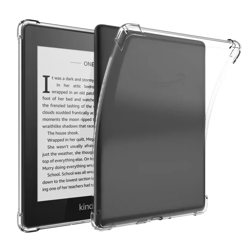 

Для Kindle Paperwhite 6, 7-дюймовый чехол 12-го поколения, 2024, прозрачный чехол из ТПУ для подушки безопасности для Kindle 11th 2022 KPW 1 2 3 4 5 6,8 дюйма Funda