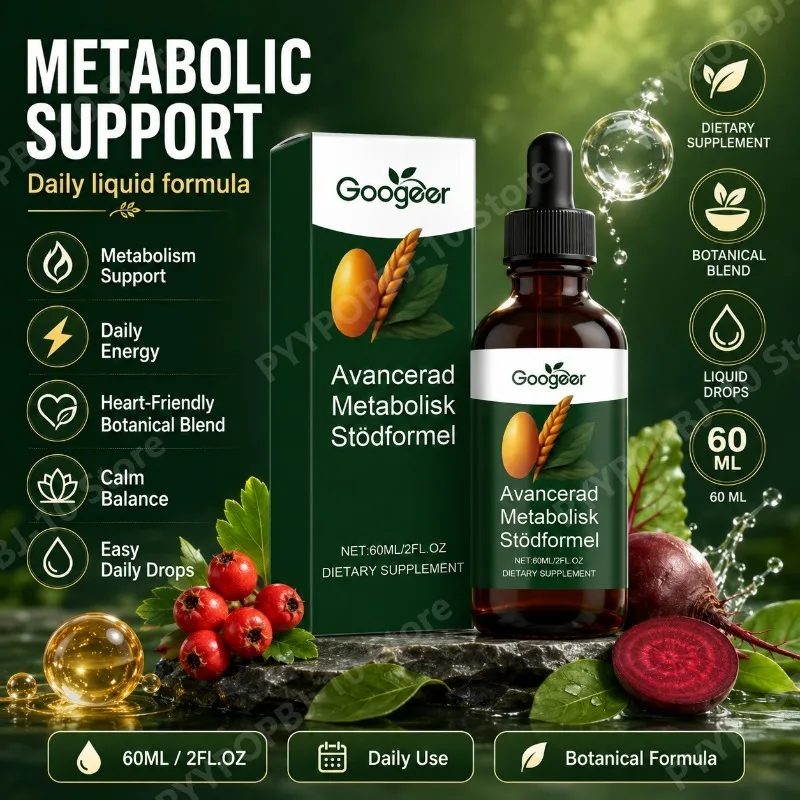 Googeer Daily Liquid Botanical Supplement with Vitamin B6 B1 Magnesium Beetroot Extract 60mL Wellness Drops