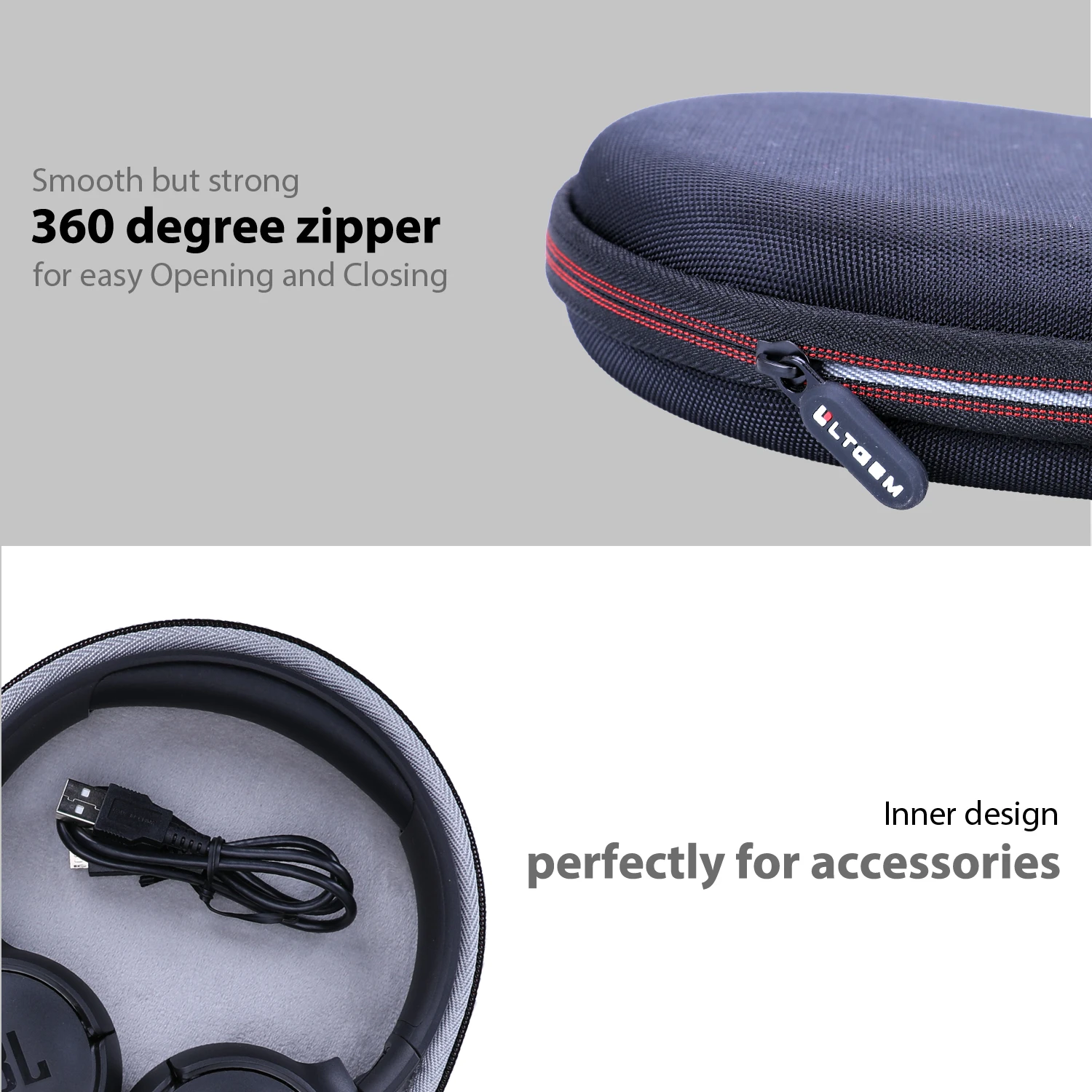 TOZO, Bose, JBL, Sony, Skullcandy, Soundcore Anker, Raycon 헤드폰용 EVA 하드 케이스 보호용 휴대용 가방(케이스만!!!)