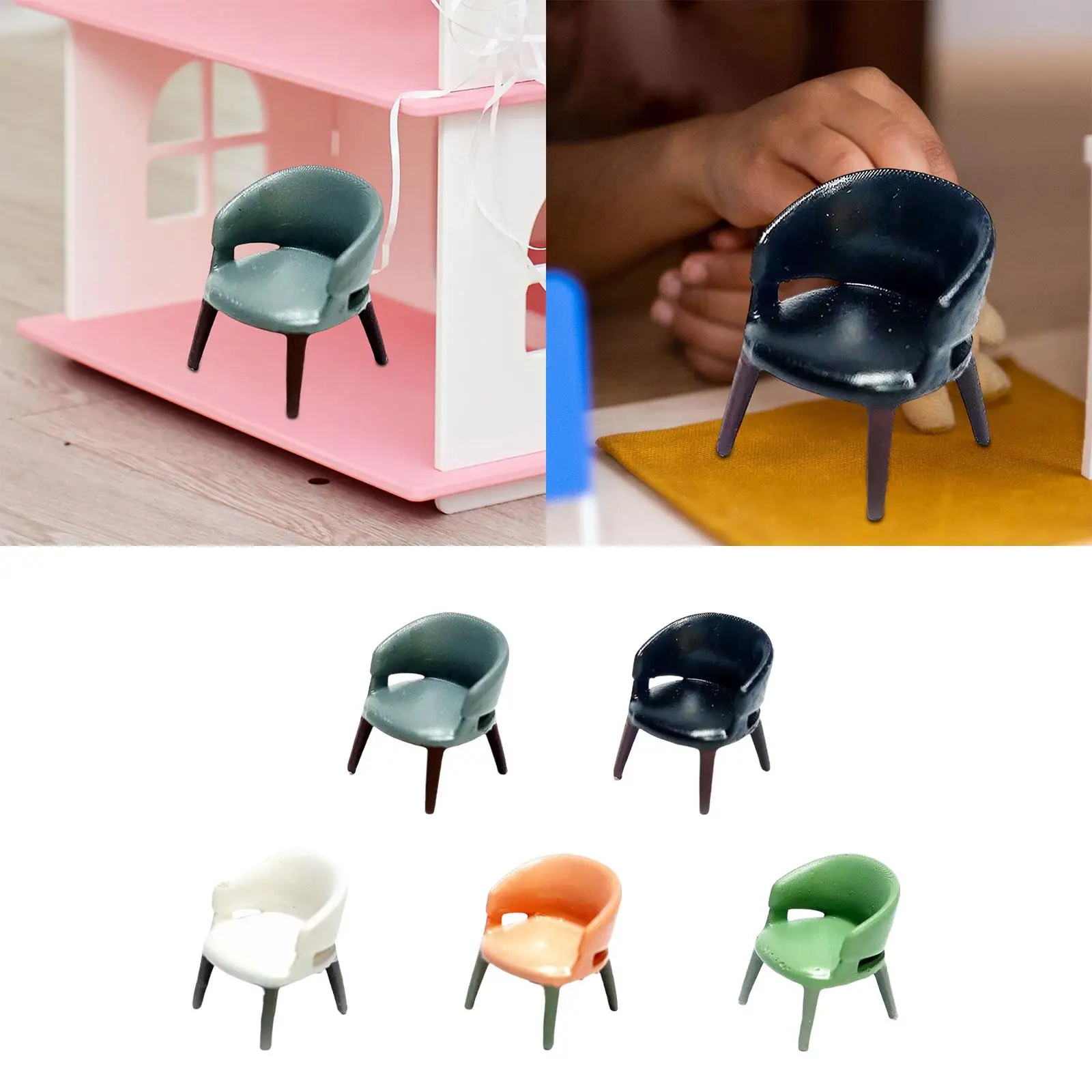 1:64 Scale Model Miniature Armchair Resin Model for Architectural Models