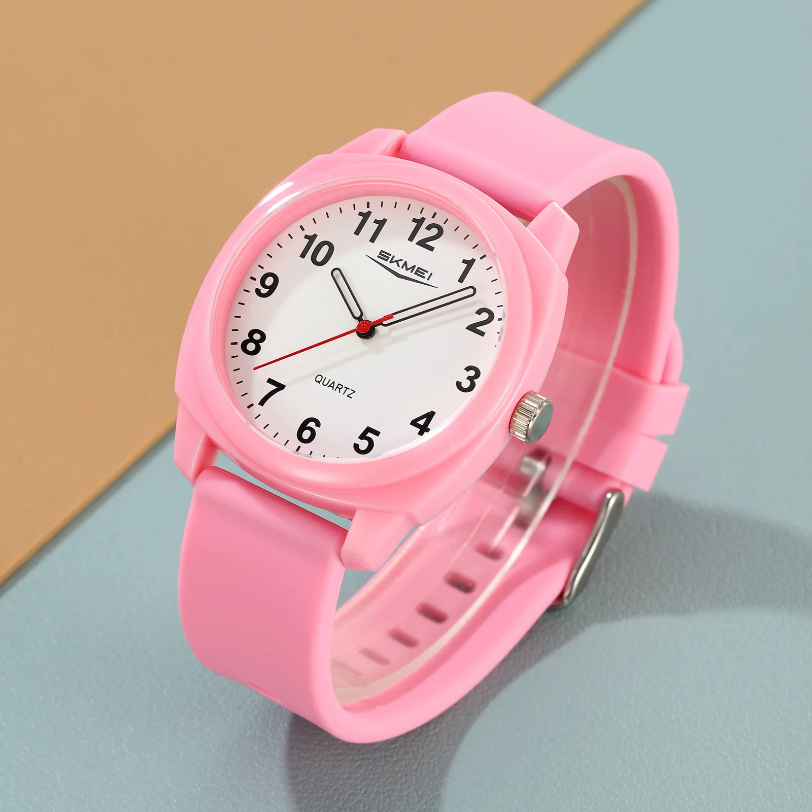 SKMEI 2643 Quartz Wristwatch 50M Waterproof Timer Fashion Simple Clock Casual Watch W/ Box Sport Shower Car Hand-washing Routine