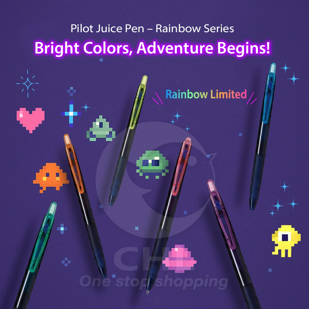 

Pilot Juice Gel Pen 0.5mm Rainbow Limited Colorful Kawaii Smooth Writing Quick-Dry Ink Pen for School Office DIY Art Stationery