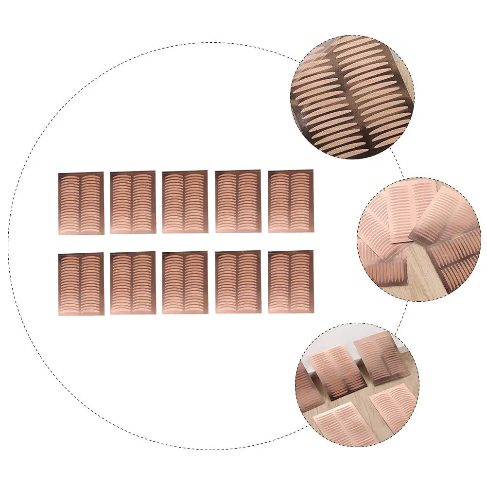 25 시트 이중 눈꺼풀 스티커 보이지 않는 얇은 눈꺼풀 쉐이핑 스트립 자연 눈 미용 메이크업 도구 아이 메이크업 도구