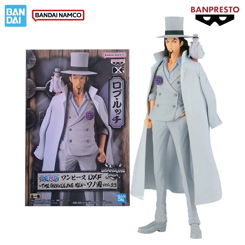 

Bandai Genuine ONE PIECE BANPRESTO DXF Anime The Grandline Series Rob Lucci 17cm PVC Figure Collectible Model Toy Gift in Stock