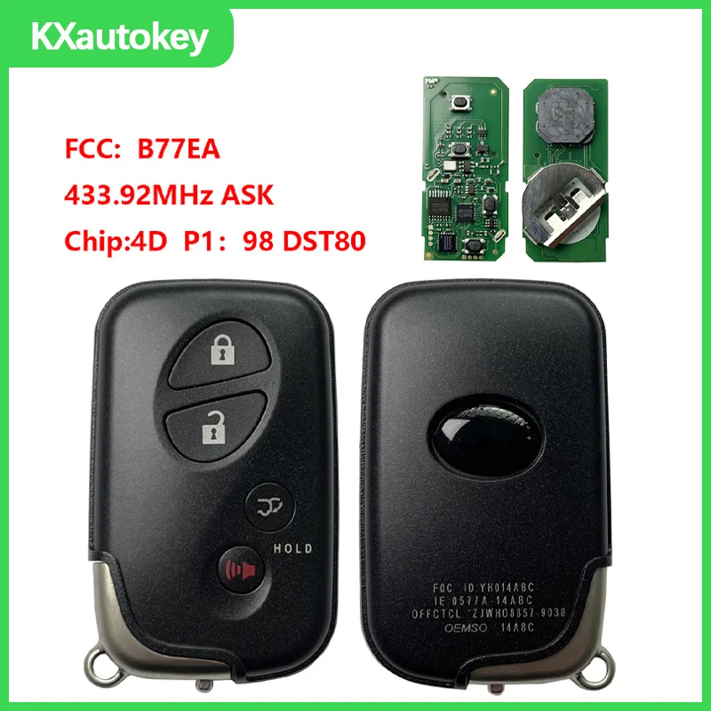 

KXK052009 Для Lexus LX570 2009-2014 FCCID-B77EA Chip-4D P1 98 DST80