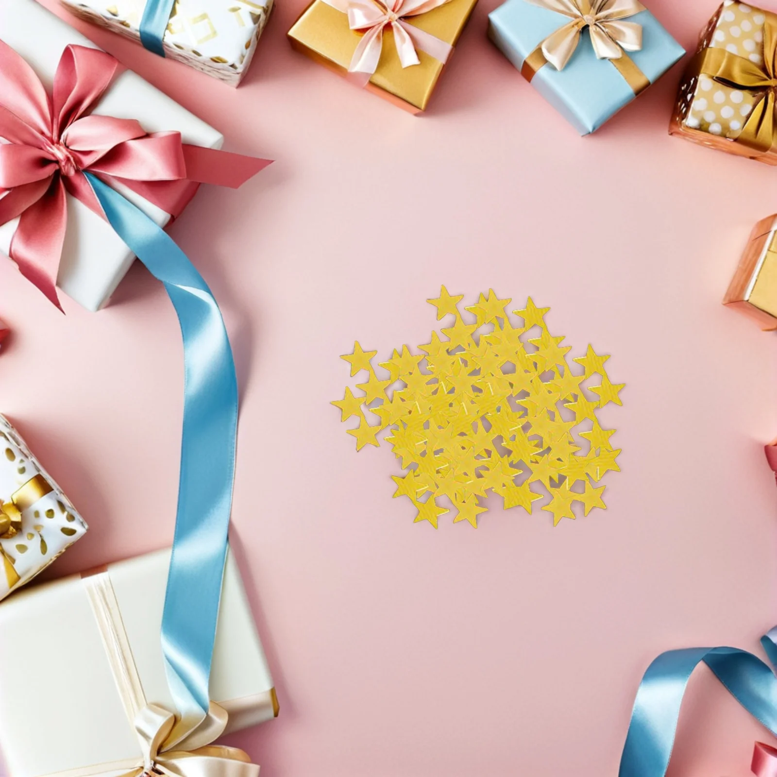 

6000pcs 6Mm Golden Star Confetti Metallic Foil Glitter Table Decor Wedding Party Festival Diy Craft Flame Retardant Plastic