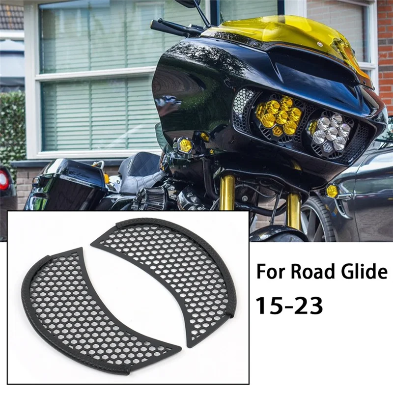 حار بيع-دراجة نارية هدية الجانب تنفيس شاشة غطاء الشواية لجولة الطريق الإنزلاق FLTR FLTRX 2015-Up ، دراجة نارية هدية