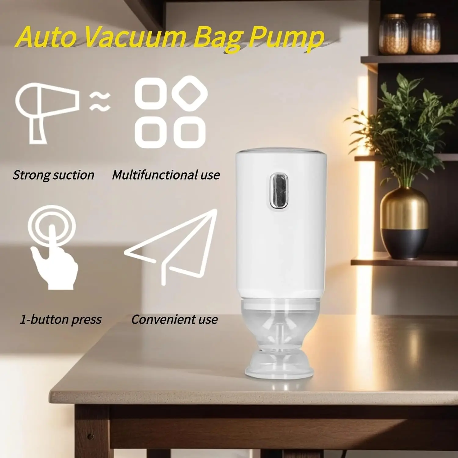 

Auto Vacuum Pump USB Rechargeable Handheld Pump Mini Air Pump 3D Printer Filament Storage Bags for Travel Storage Food Bag