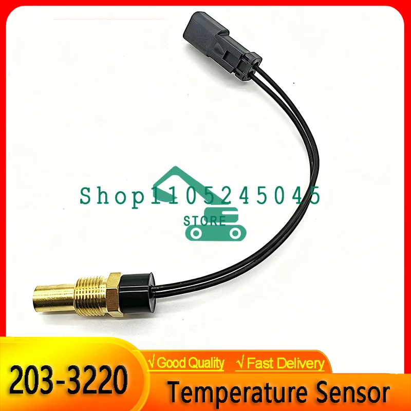 Excavator Water Temperature Sensor Switch 203-3220 2033220 for 3176C 3306 3406 3406C 3408C Engine Spare Part