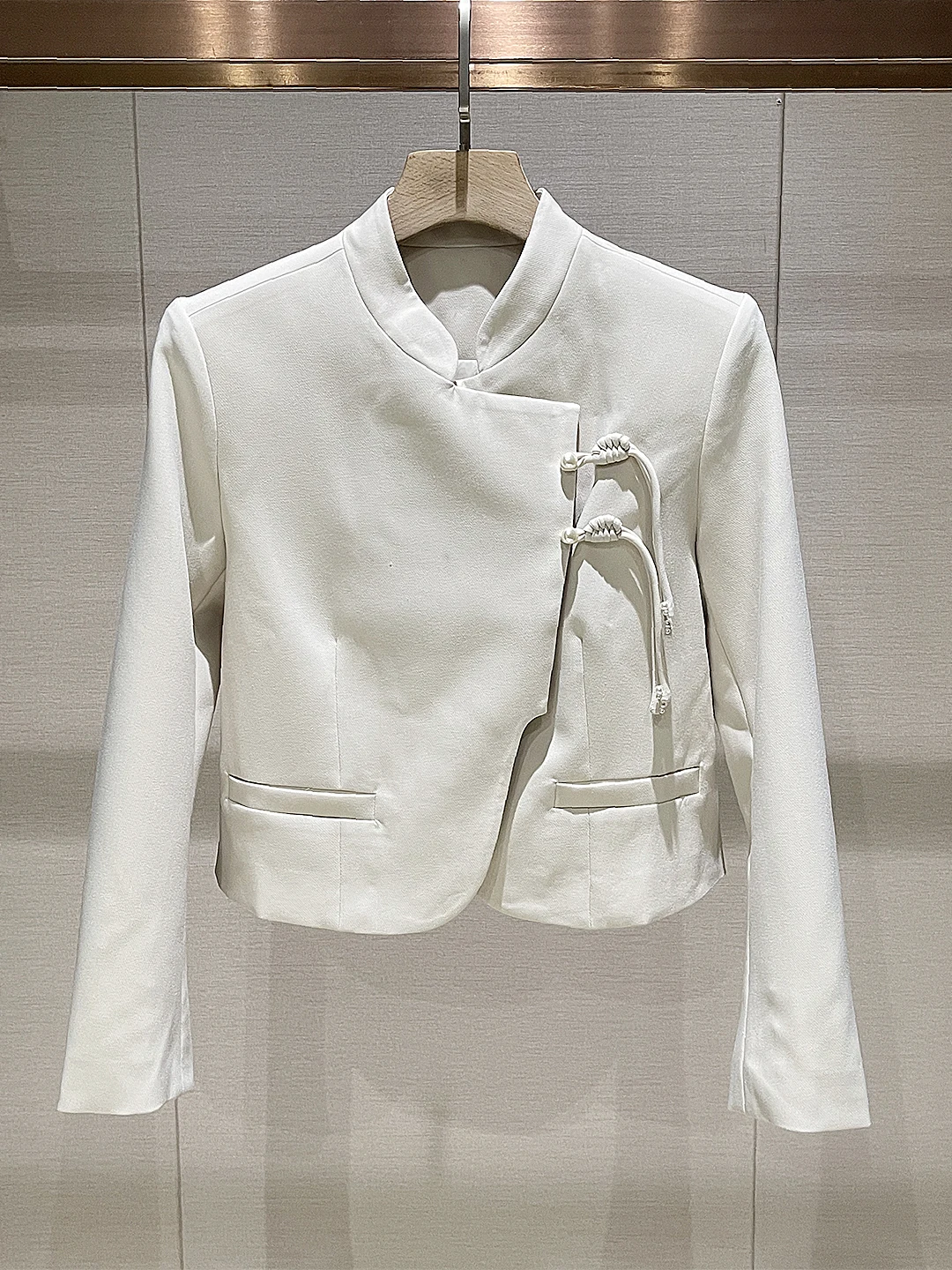 

Женское белое длинное пальто на пуговицах Ele White Long Sve, зима 2022, легкий роскошный кардиган прямого кроя, топ