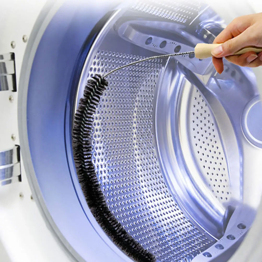 

Ventilation Hole Dredging Brush Dryer Cleaner Condenser Coil Flexible Tube Dust Pet Strong Bristles Wooden Handle