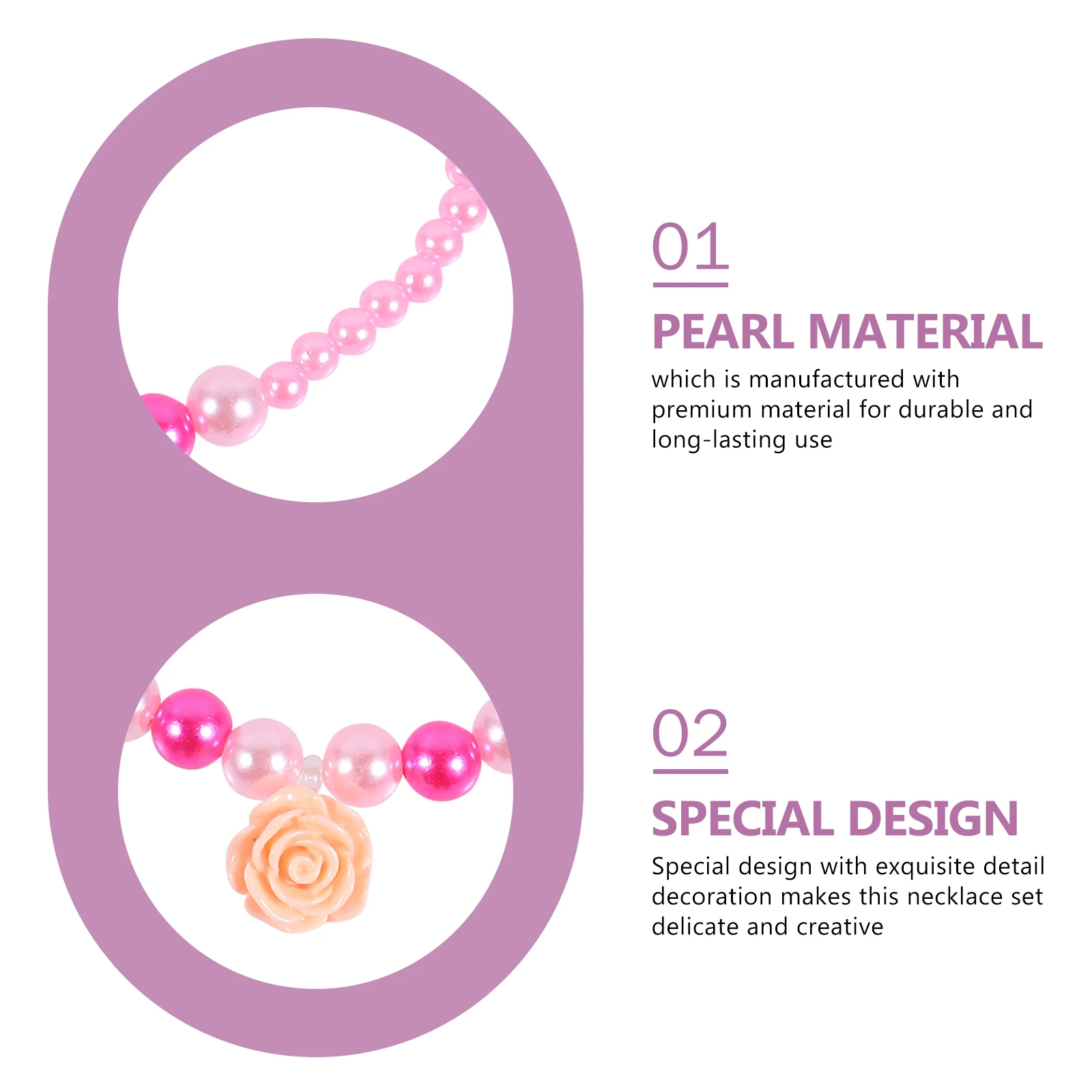 

Flower Accessories Set Sweet Style Ring Baby Jewelry Necklace Kids Ear Clip Gift Bracelet