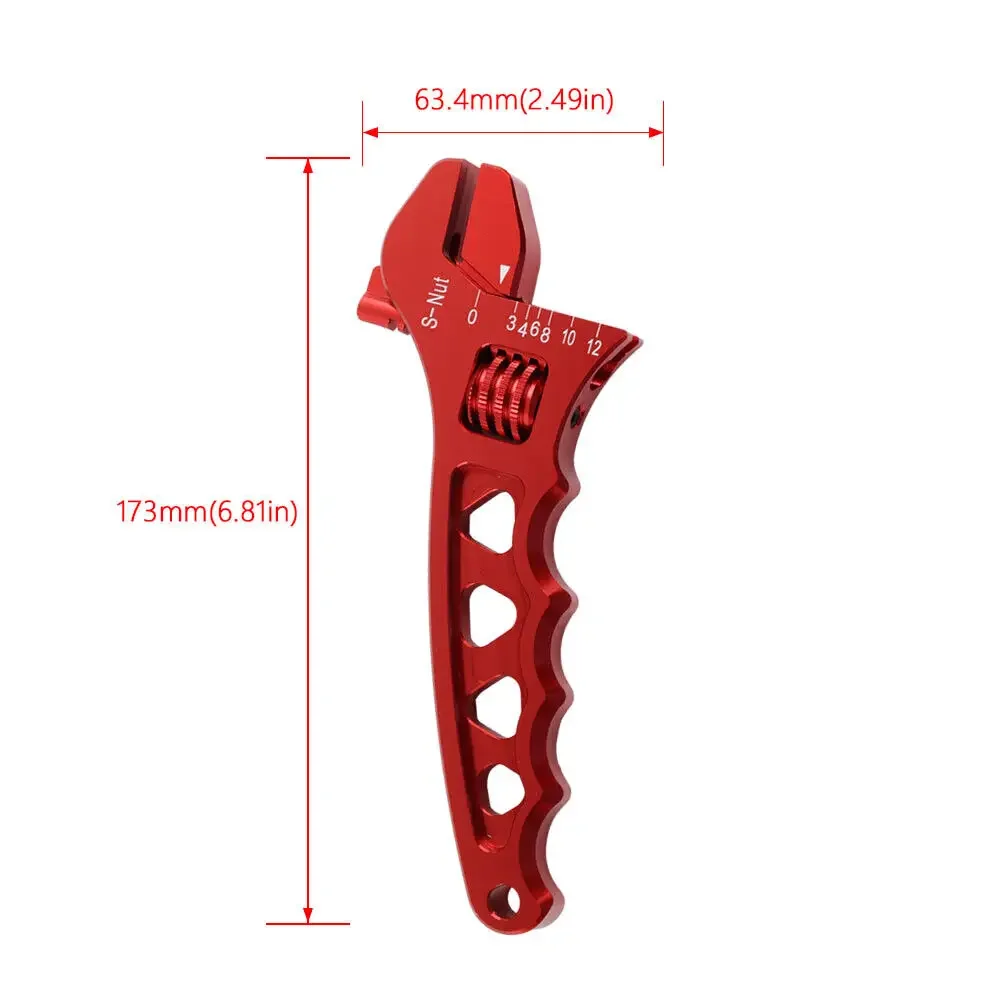 Aluminum Adjustable Spanner Wrench Tool for Fuel Hose End Fitting 3AN to 12AN