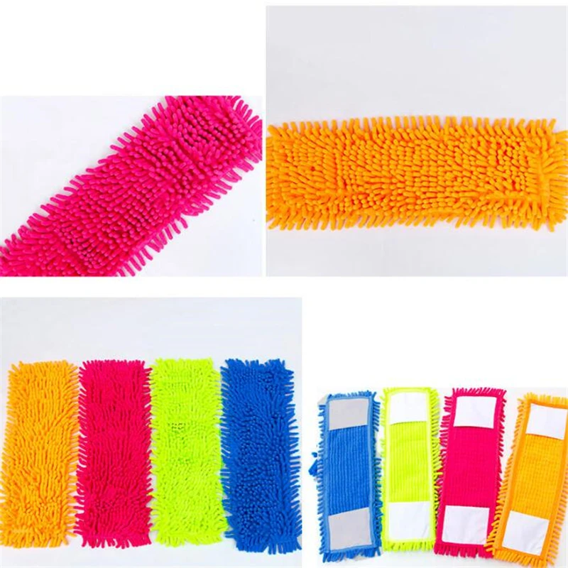 Washable Reusable Coral Microfiber Mop Head Replacement Pad, Household Dust Removal Mop Cloth For Floor Cleaning