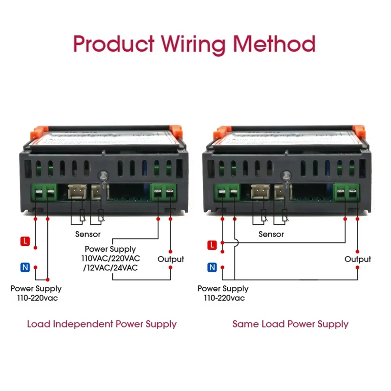 STC-3018 Dual Digital Temperature Controller Two Relay Output Thermoregulator Thermostat With Heater Cooler