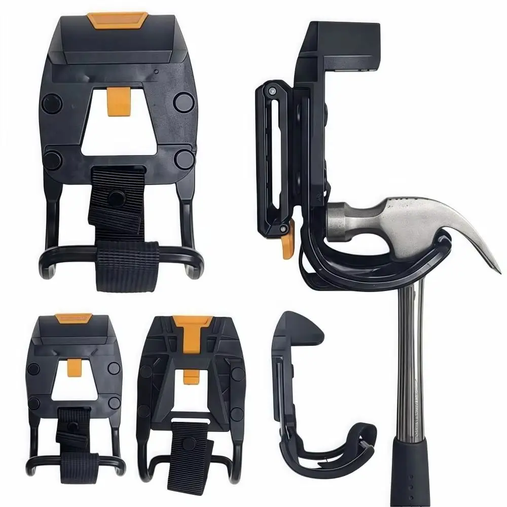 Sturdy Hammer Holder Belt Clip Quick Release High-hardness Tool Waist Hanger Anti Slip Durable Waist Bag Clip Hammer Storage